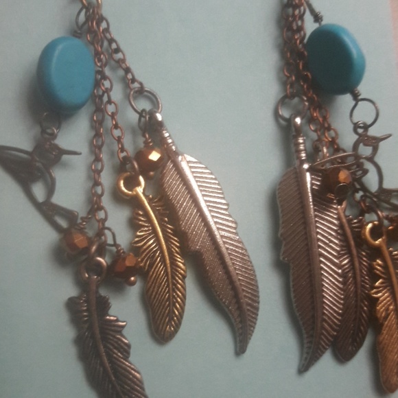 Flit Feather Earrings - Picture 3 of 3